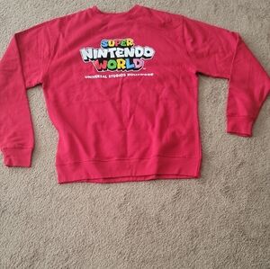 Nintendo Red Crew Neck Sweater